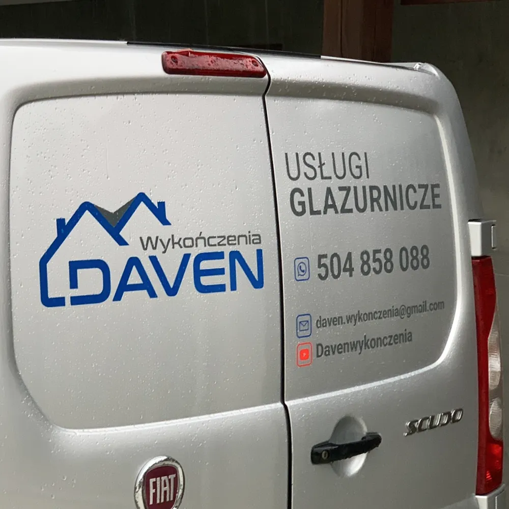 Daven wykończenia - oklejenie samochodu firmowego